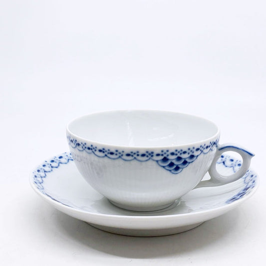 ロイヤルコペンハーゲン ROYAL COPENHAGEN プリンセス ティーカップ&ソーサー 220ml C&S デンマーク 北欧食器 E ●