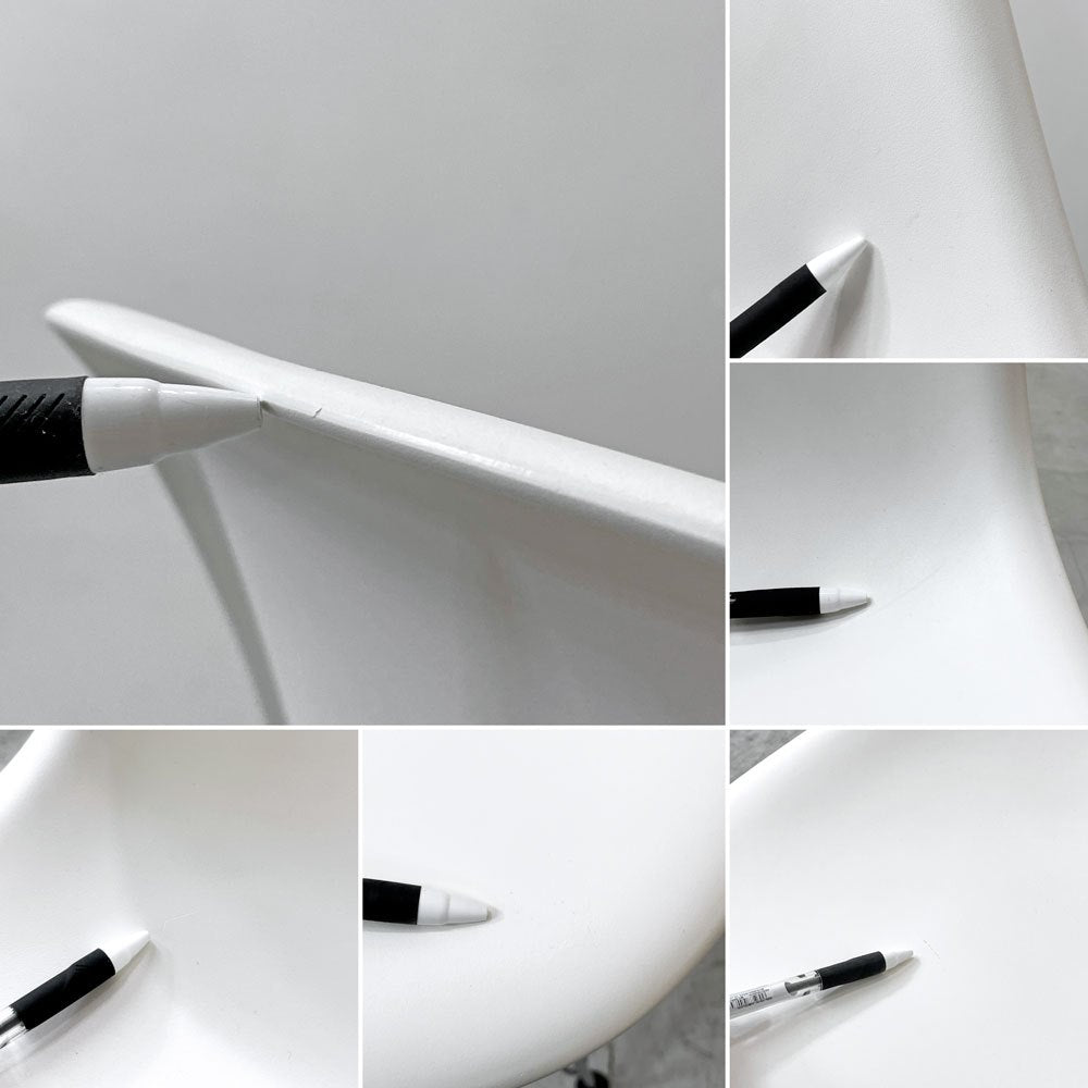 ハーマンミラー Herman Miller サイドシェルチェア ポリプロピレン製 エッフェルベース ホワイト C&R イームズ ミッドセンチュリー B ●