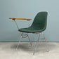 ハーマンミラー Herman Miller サイドシェルチェア セカンド 2nd ビンテージ アプホルスター スクールベース 肘掛けテーブル付 イームズ ミッドセンチュリー A ◎