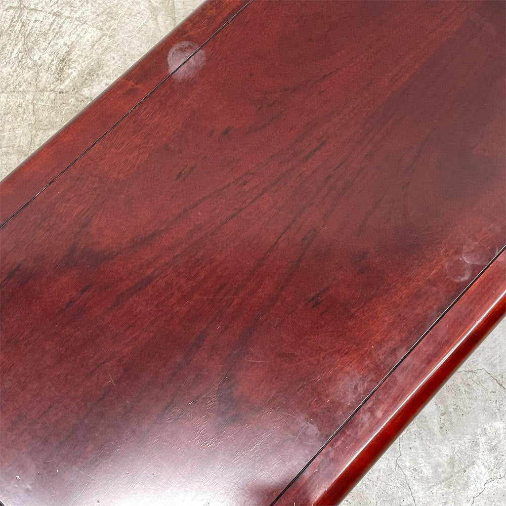 カリモク karimoku ローテーブル 下段棚付き W110cm 昭和レトロ ビンテージ 〓