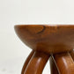 ヨーガンレール ババグーリ Jurgen Lehl Babaghuri チーク無垢材 スツール Stool 5本脚 丸太 ハンドメイド プリミティブ 希少 ●