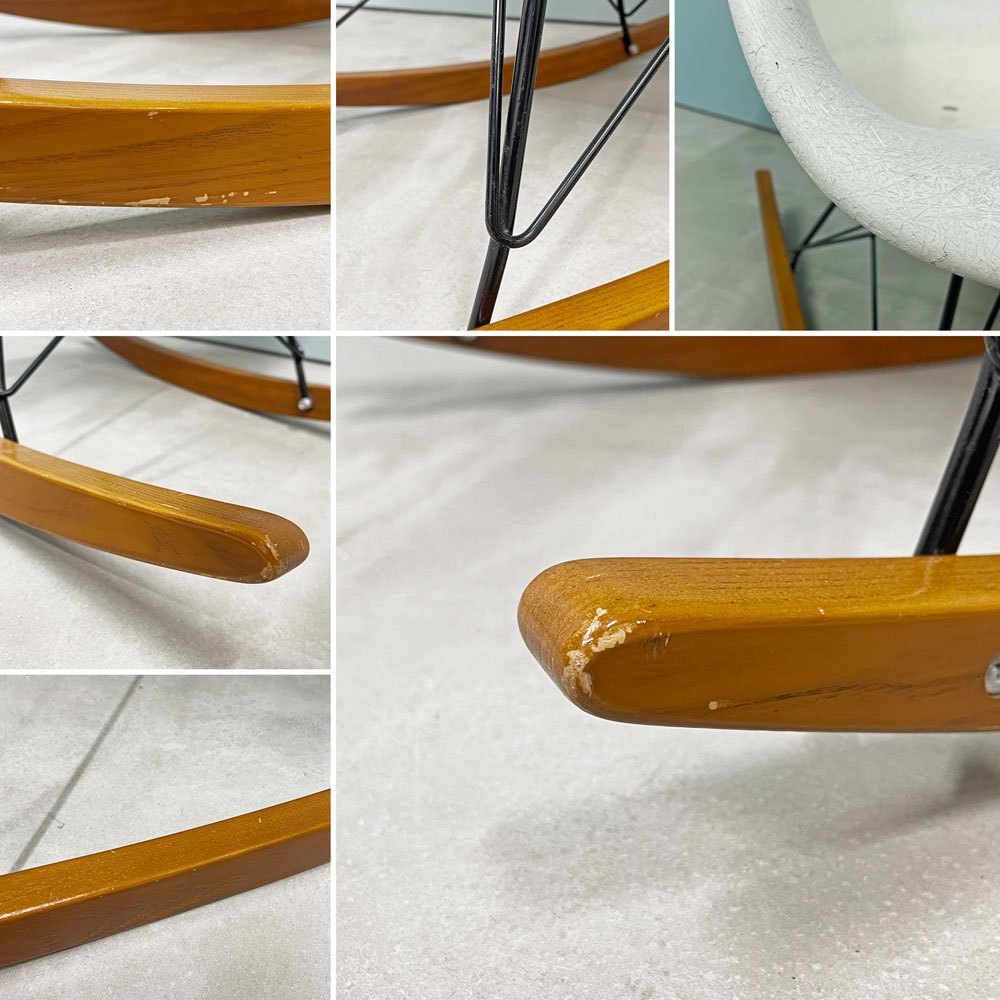 ハーマンミラー Herman Miller モダンファニチャーセールス アームシェルチェア FRP ロッカーベース イームズ ビンテージ ◎