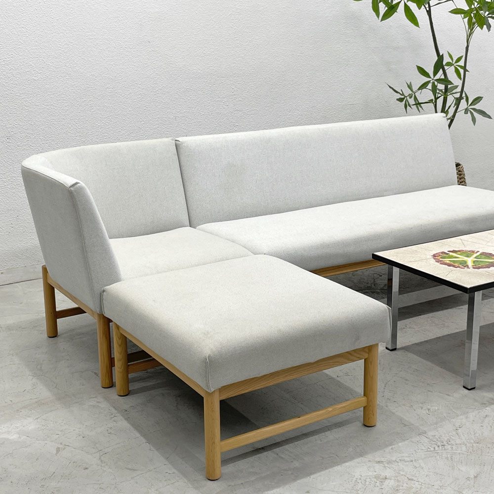 アクタス ACTUS タイム THYME ソファセット 3点 オーク材 × ファブリック 2P コーナー オットマン 〓