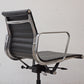 ハーマンミラー Herman Miller イームズアルミナムグループチェア マネージメントチェア アルミバフベース ガス圧昇降仕様 5本脚 キャスタータイプ 本革 イームズ C ●