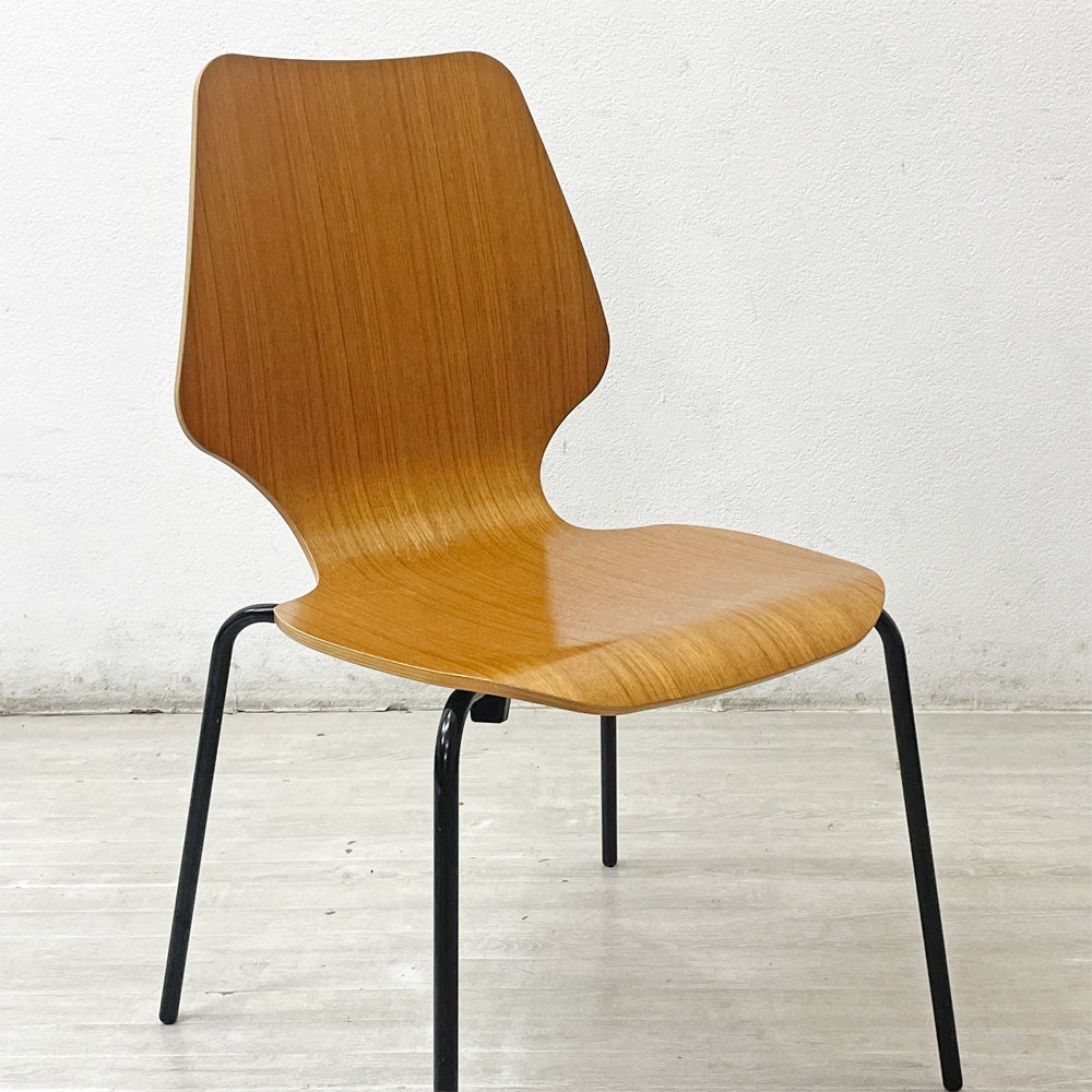セイアローズ SEIARROWS ウッドスタックチェア WOOD STACK CHAIR チーク材 プライウッド スタッキングチェア B ●