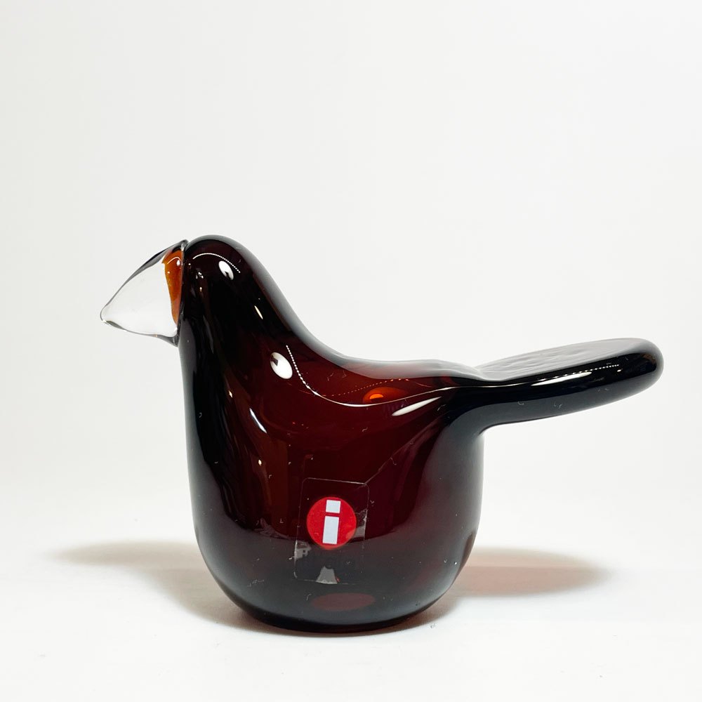 イッタラ iittala イッタラバード シエッポ Sieppo ブラウン × クリア 2015年 131/1000 箱&テキスタイル付 オイバ・トイッカ SCOPE別注 ★