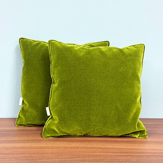 カリモク60 karimoku60 フェザー クッション モケットグリーン 2個セット ◎