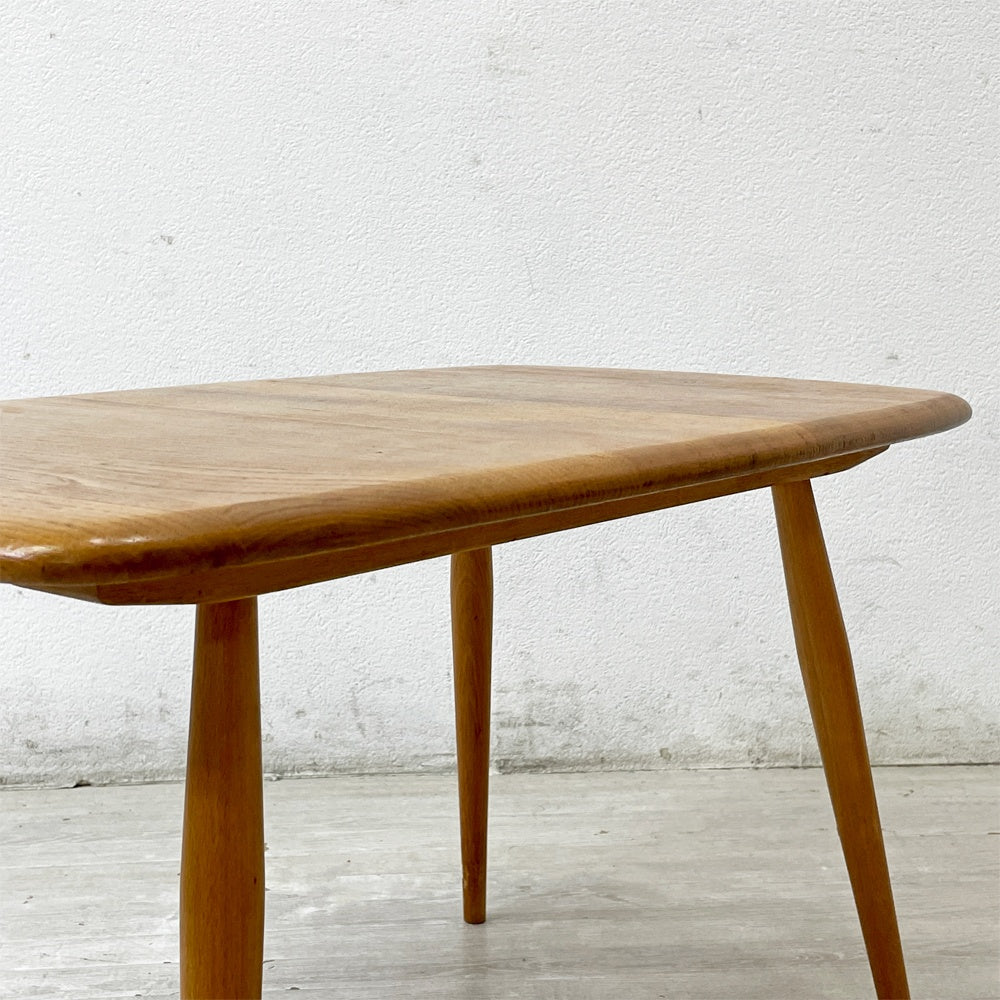 アーコール Ercol ローテーブル コーヒーテーブル サイドテーブル エルム材 UKビンテージ 英国家具 ●