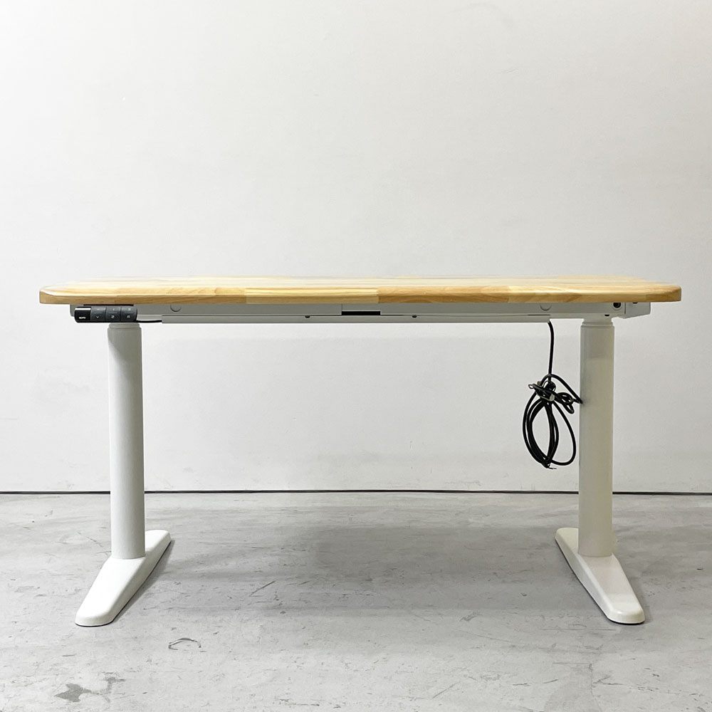 コフォ COFO コフォ デスク プレミアム COFO Desk Premium 電動式 昇降デスク ラバーウッド材 ナチュラル スチール脚 W120cm 定価￥85,999- ●