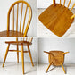 アーコール Ercol フープバックチェア ダイニングチェア スポークバック エルム材 UKビンテージ 英国家具 ★