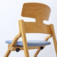 豊橋木工 TOYOMOKU アップライトチェア UPRIGHT CHAIR ナチュラル × アクアブルー 交換用座面カバー付き PVC ベビーチェア キッズチェア ●