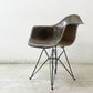 ハーマンミラー Herman Miller 2ndビンテージ アームシェルチェア FRP製 1stタイプ エッフェルベース シールブラウン C&R イームズ ミッドセンチュリー ●