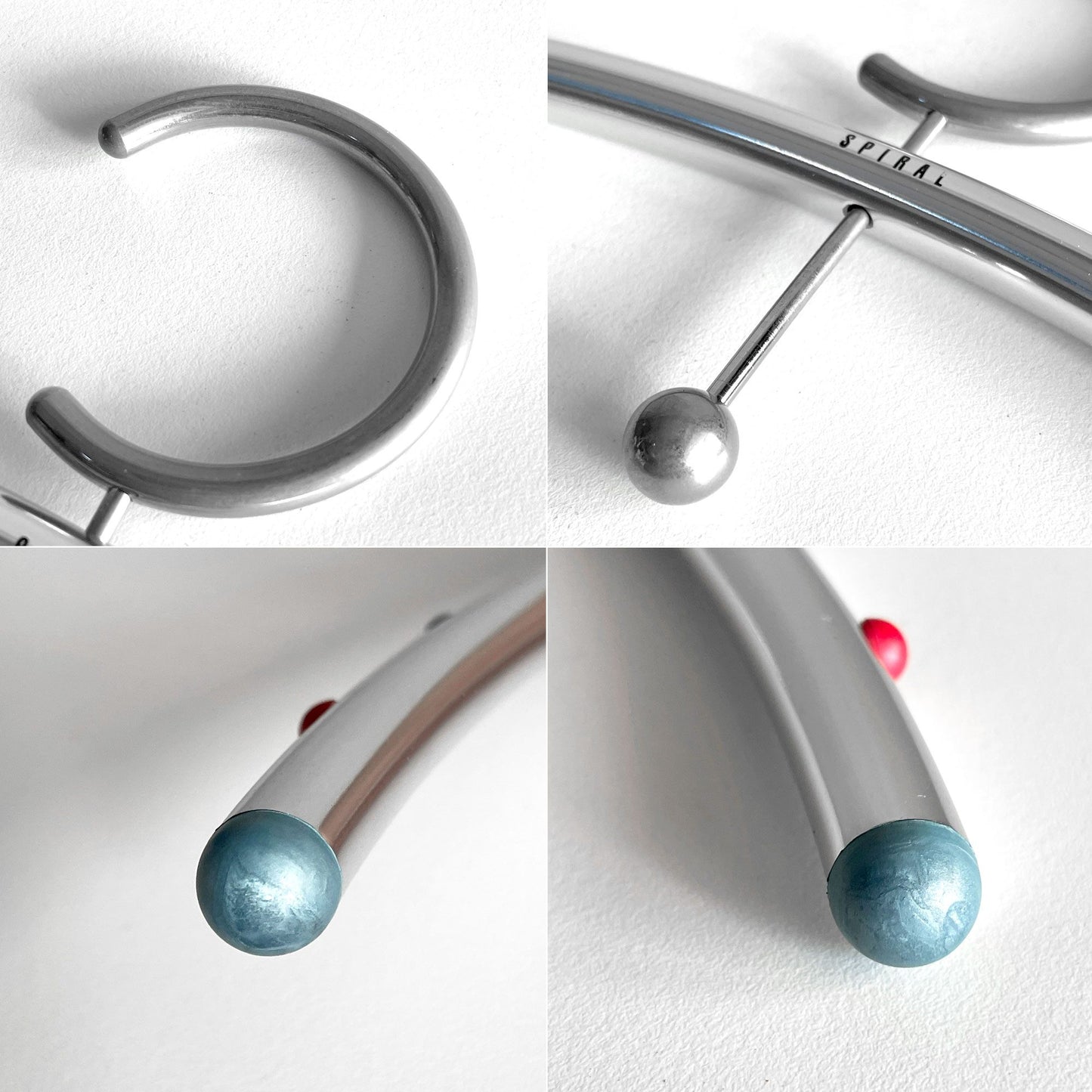 倉俣史朗 Shiro Kuramata アルミ二オ ALUMINIO ハンガー SPIRAL製 ポストモダン 廃番 希少 B ■