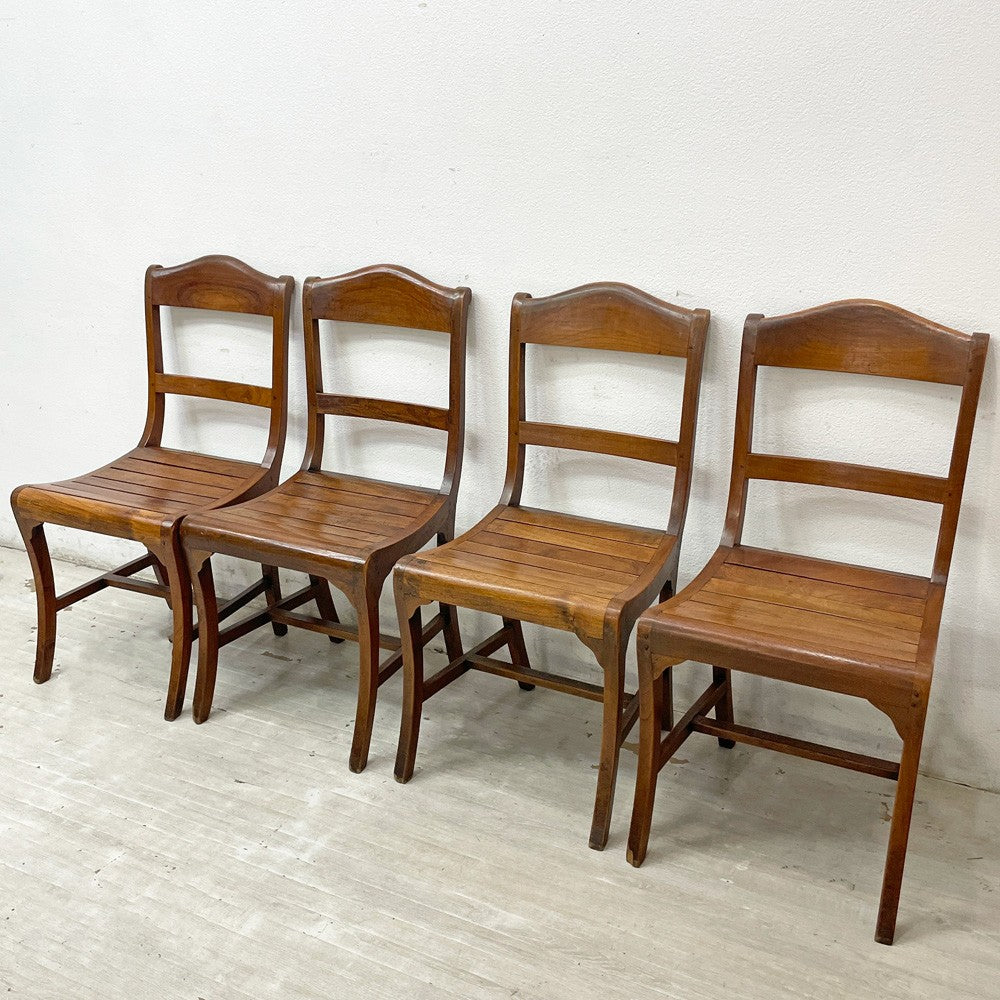 イデー IDEE パシフィックコレクション Pacific Collection アームレスチェア ダイニングチェア チーク無垢材 D ●