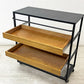ジャーナルスタンダードファニチャー journal standard Furniture j.s.F サンク ワゴンラック SENS WAGON RACK 4段 スチール オーク材トレイ シェルフ キャスター付 W85cm 工業系 定価￥41,800- ●