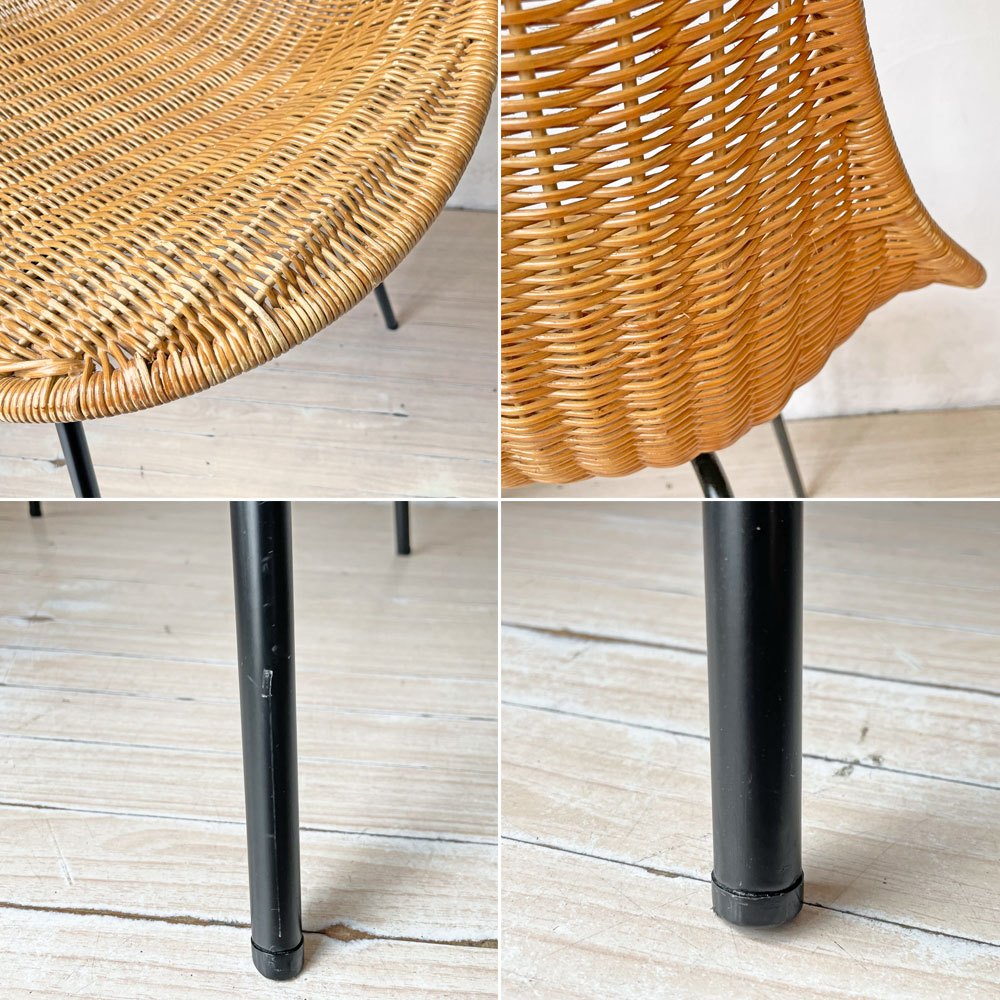 イデー IDEE バーバス チェア BARBAS CHAIR ダイニングチェア スチール脚 ラタン ナチュラル リゾートスタイル A ★
