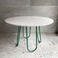 カリガリス Calligaris コヌビア connubia スツーレ STULLE ラウンド ダイニングテーブル テラッゾ×マットフォレストグリーン メラニン天板 メタルレッグ Φ120cm イタリアモダン 美品 ♪