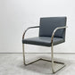 ノル ノール Knoll ブルーノ brno アームチェア チューブラー 合皮レザー グレー系カラー ミースファンデルローエ カンチレバー B ●
