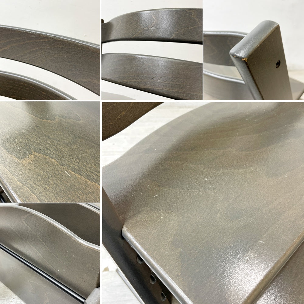 ストッケ STOKKE トリップトラップ TRIPP TRAPP ベビーチェア キッズチェア グレー S/N5～ ノルウェー 北欧家具 ●