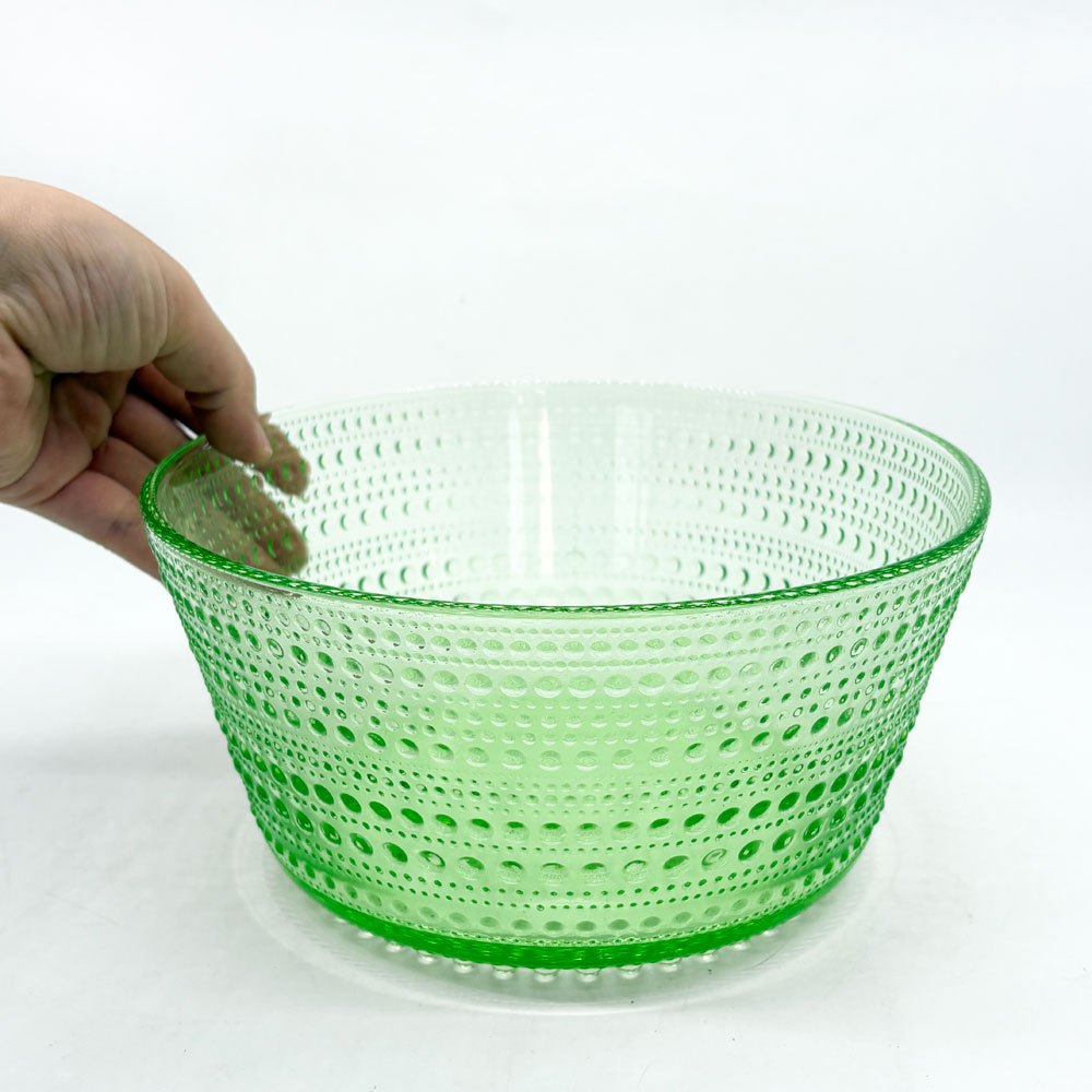 イッタラ iittala カステヘルミ Kastehelmi サービングボウル 20cm アップルグリーン 北欧食器 廃番カラー ●