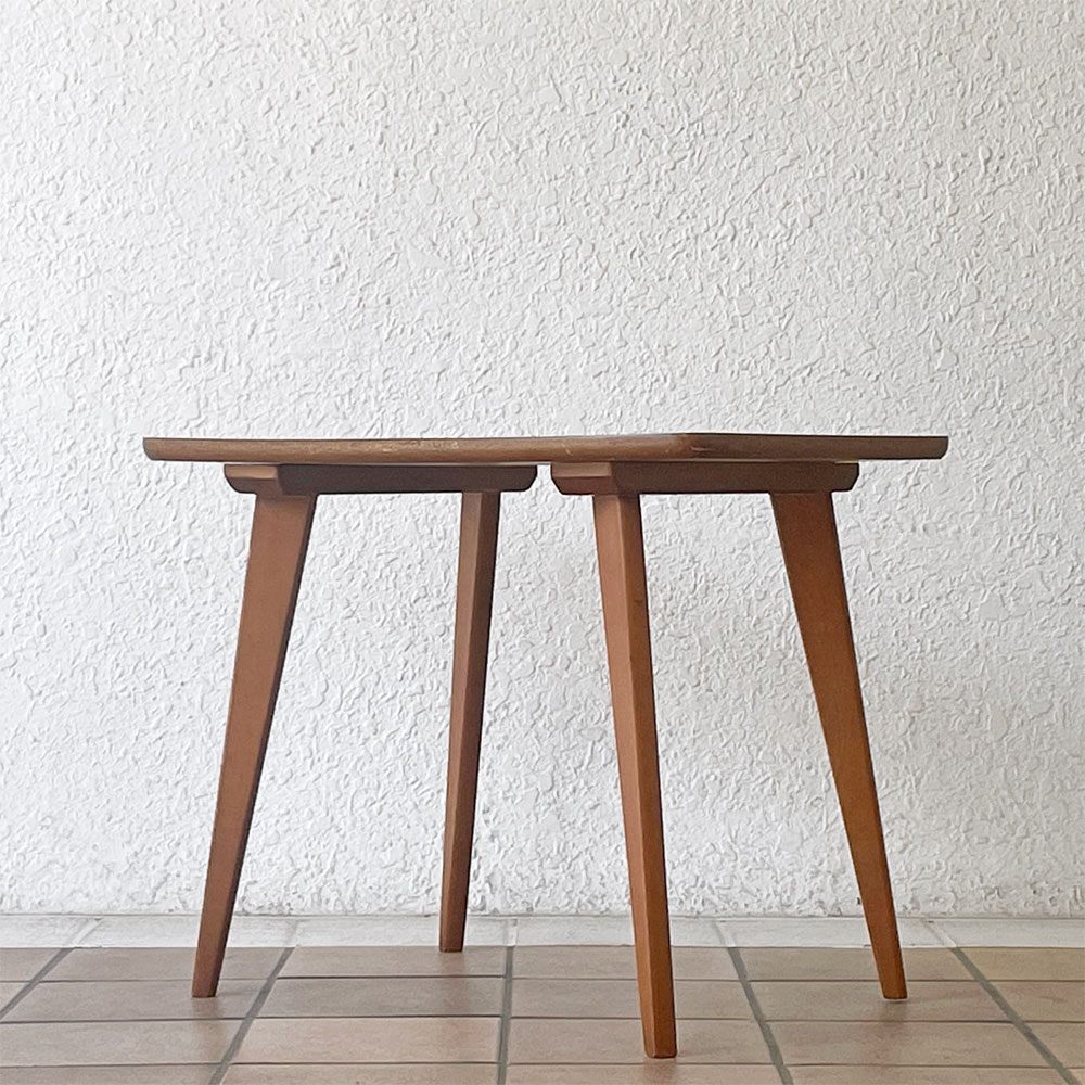 カリモク Karimoku デコラトップ サイドテーブル ローテーブル リビングテーブル W58cm ジャパンビンテージ レトロ ミッドセンチュリー オールドカリモク ◇