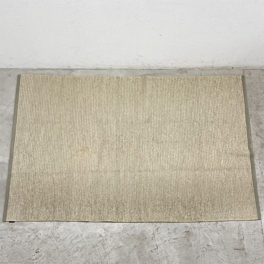 クヴァドラ Kvadrat アラム Aram ラグ ウール リブ編み 298×195cm キナサンド Kinnasand デンマーク 〓