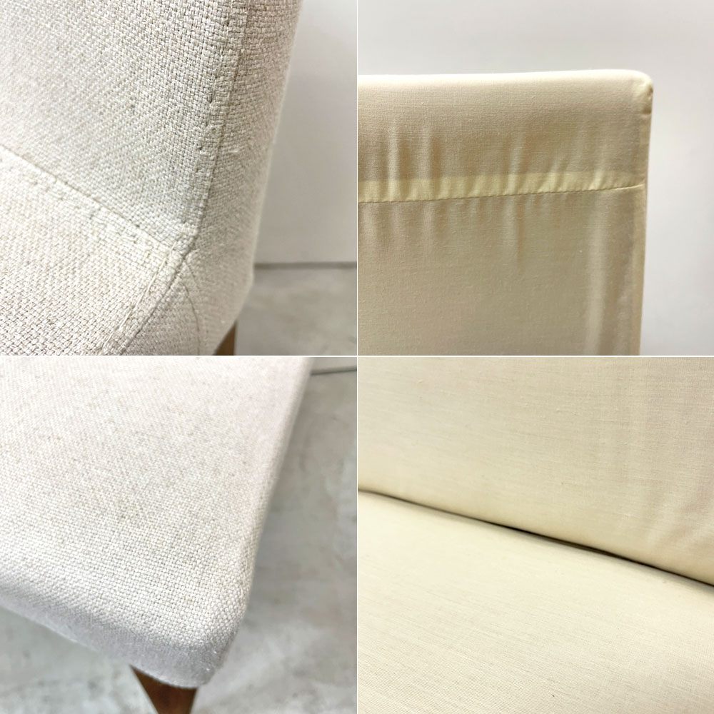 アクタス ACTUS エフビー FB ダイニングチェア 2脚セット ウォールナット材 テーパーレッグ カバーリング 廃番 ナチュラルモダン ●