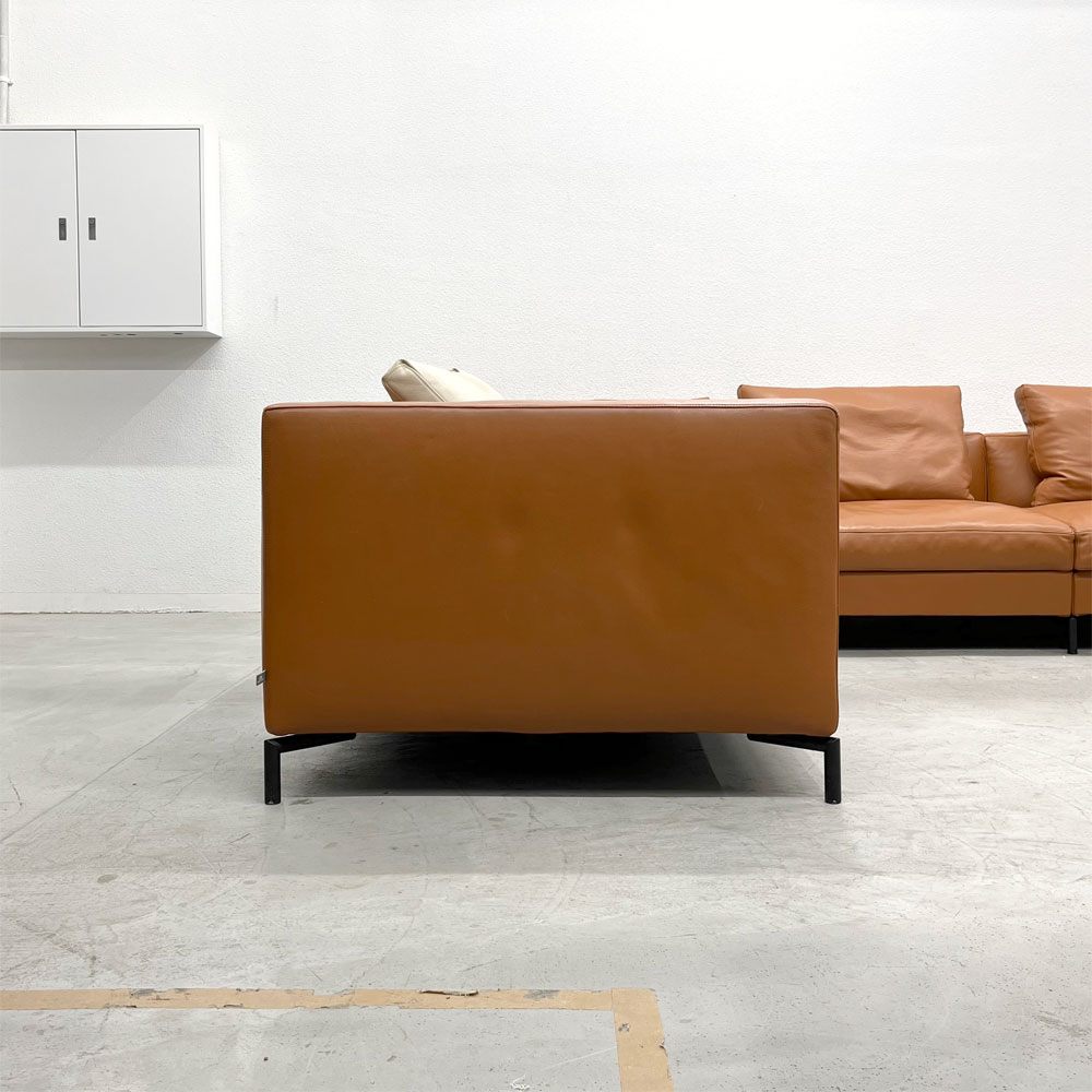 アイラーセン eilersen サバンナ SAVANNA システムソファ L字ソファ 左・右アーム ＋コーナー ＋ アームレス 4点セット 本革 ブラウン デンマーク ACTUS取扱 〓