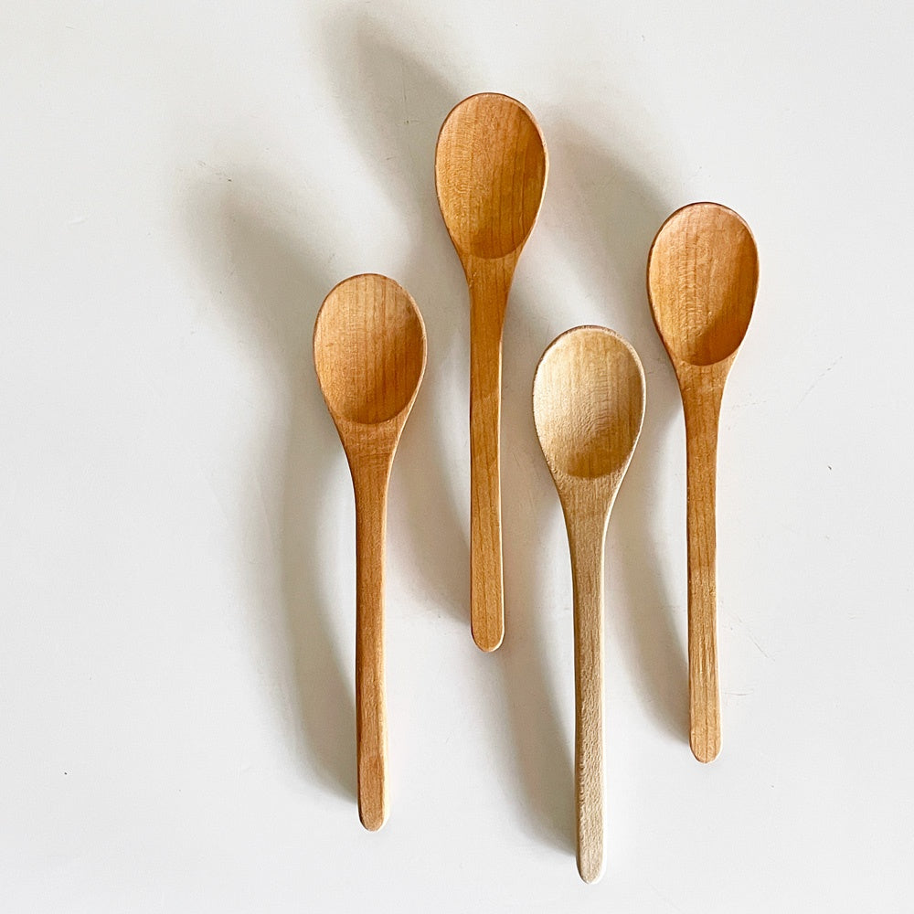 三谷龍二 Ryuji Mitani スプーン 山桜 約14cm 4本セット 木工 現代作家 ■