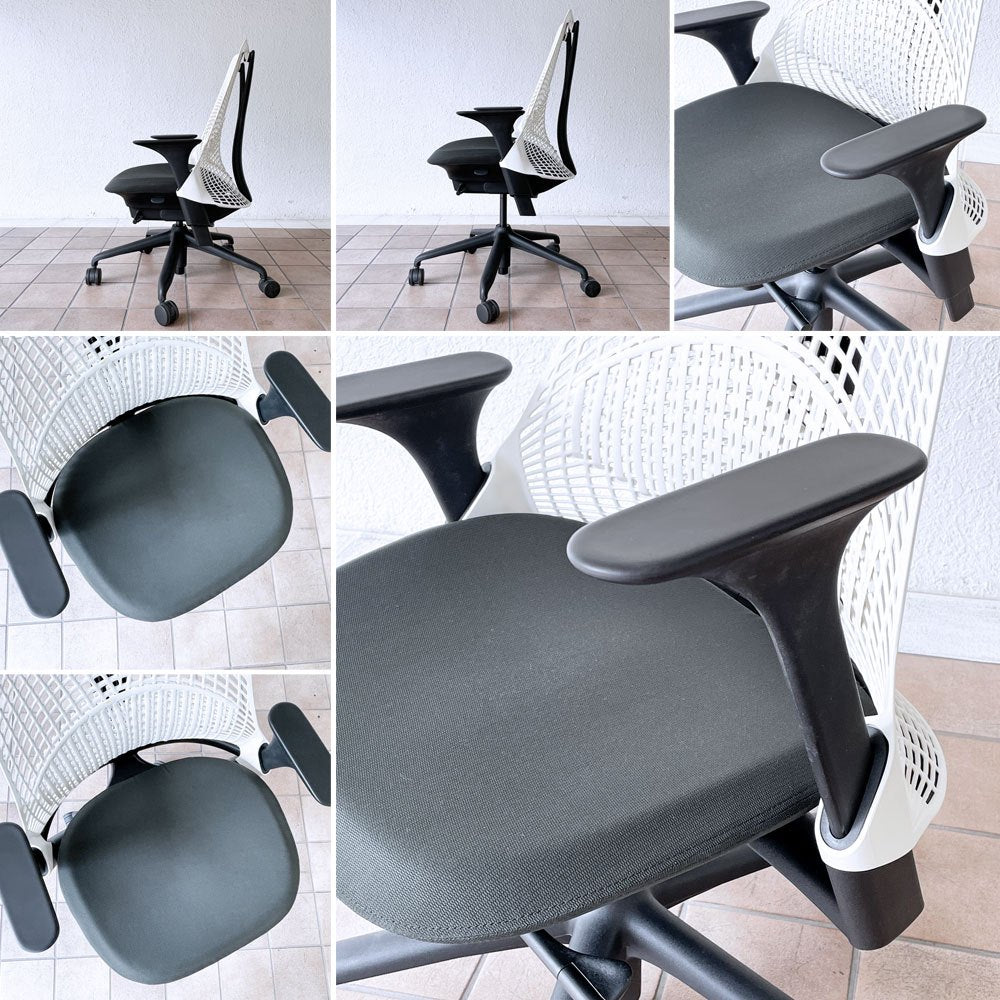 ハーマンミラー Herman Miller セイルチェア SAYL Chair デスクチェア イヴ・ベアール 簡易ランバーサポート付き ホワイト ◇
