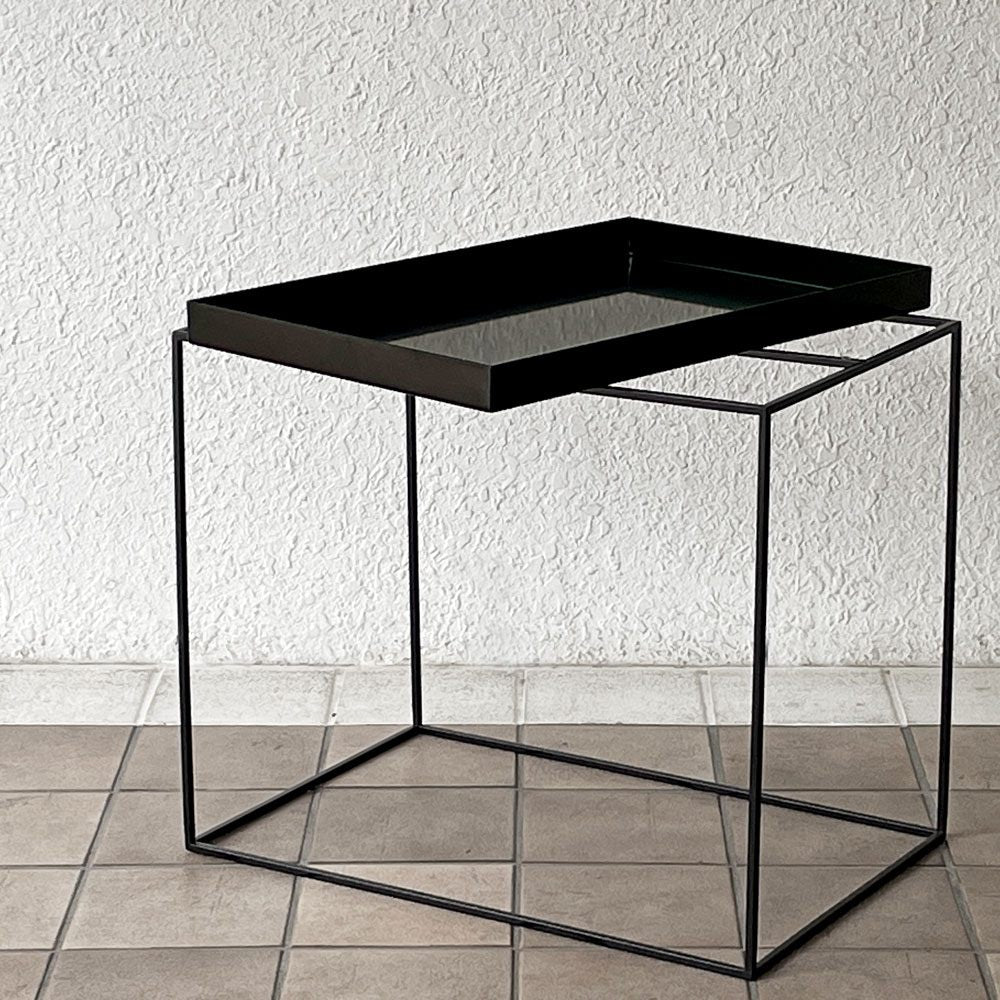 ヘイ HAY トレイテーブル TRAY TABLE L サイドテーブル ナイトテーブル ブラック モダンデザイン 北欧家具 デンマーク 定価￥49,500- ◇