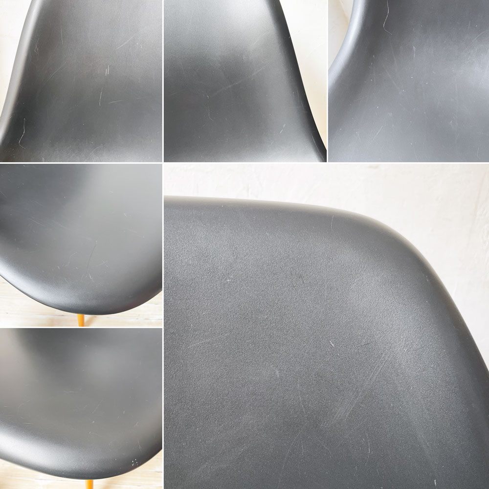 ヴィトラ Vitra サイドシェルチェア ブラック ドゥエルレッグ ポリプロピレン C&R イームズ ミッドセンチュリーモダン ★