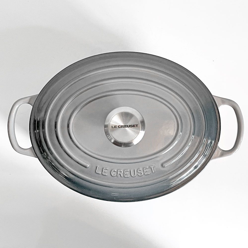 ルクルーゼ LE CREUSET ココットオーバル 両手鍋 33cm  オイスターグレー 鋳物 フランス ■