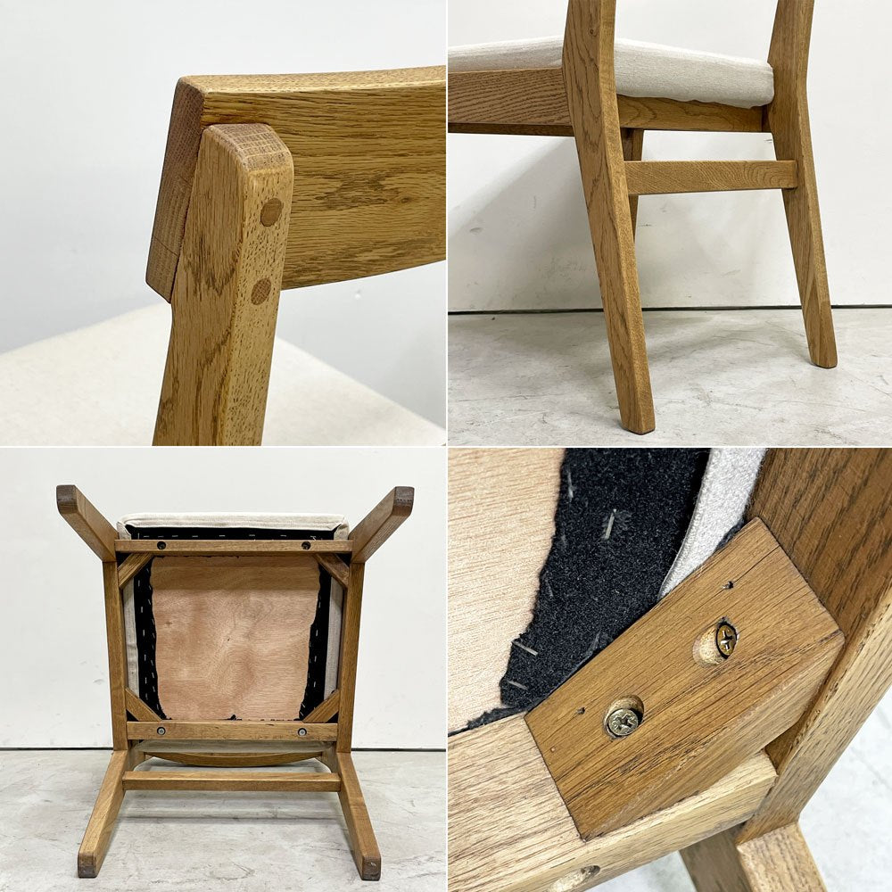 ウニコ unico アディ ADDAY ダイニングチェア オーク材 オイル仕上げ ベージュ ファブリック カバーリング A ●