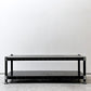 エレクター ERECTA メタルラック Metal Rack 2段 ローテーブル AVボード  W91cm ブラック アジャスター付き ●