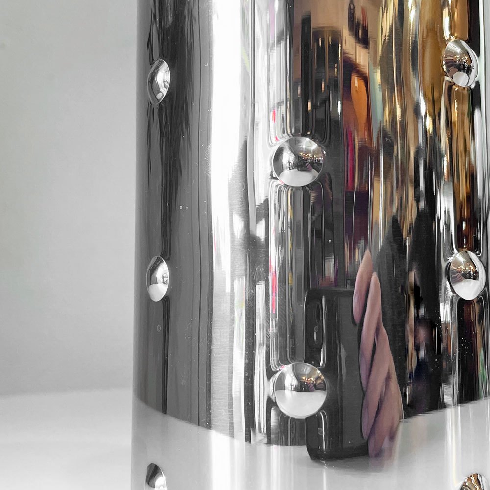 アレッシィ ALESSI カリスト Kalisto 1 キッチンボックス CB01 ボタン ジャー ステンレス H21cm イタリア ◎