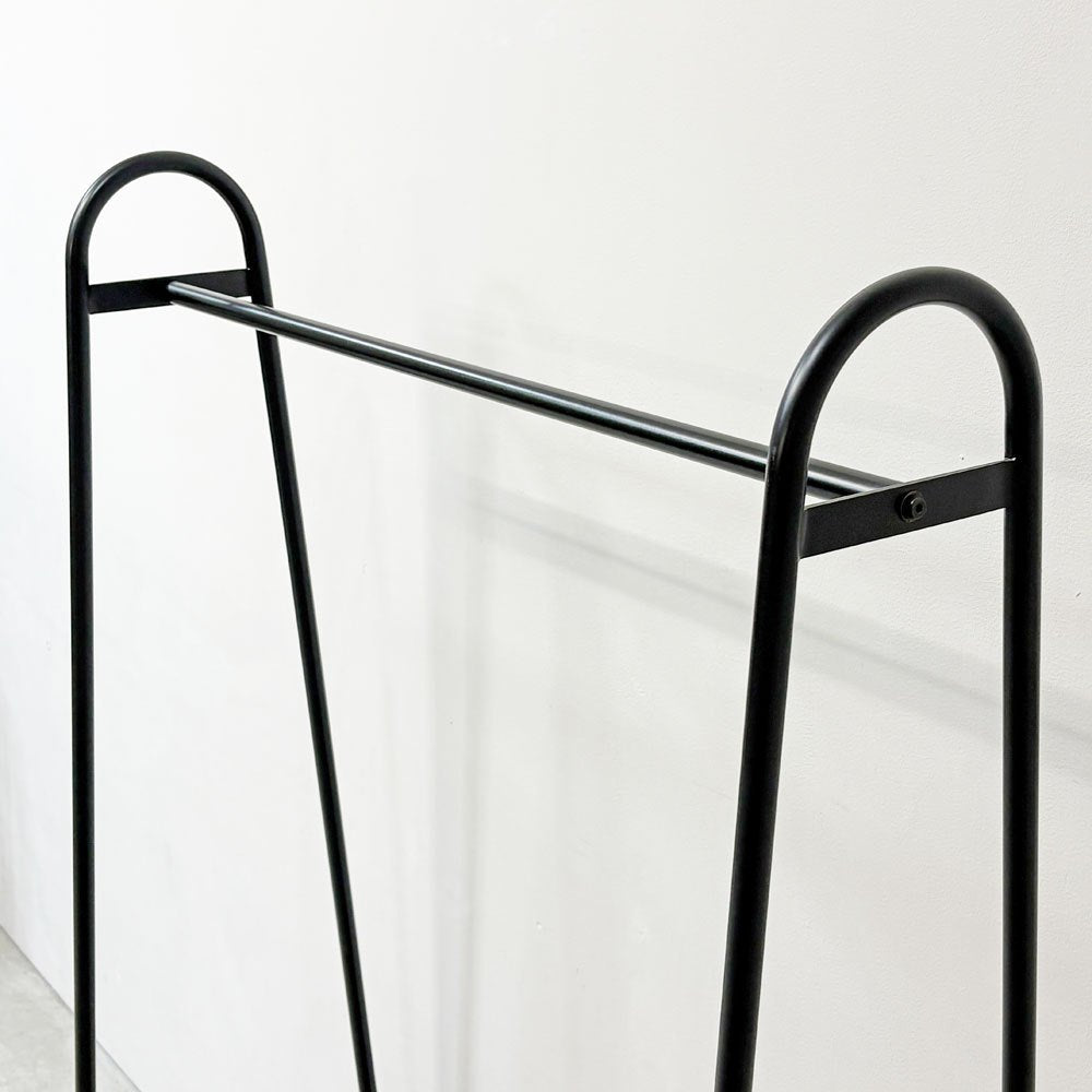 イデー IDEE ポールハンガースタンド PAUL HANGER STAND アントンブラウン Anton brown ハンガーラック W90cm シェルフ付 ●