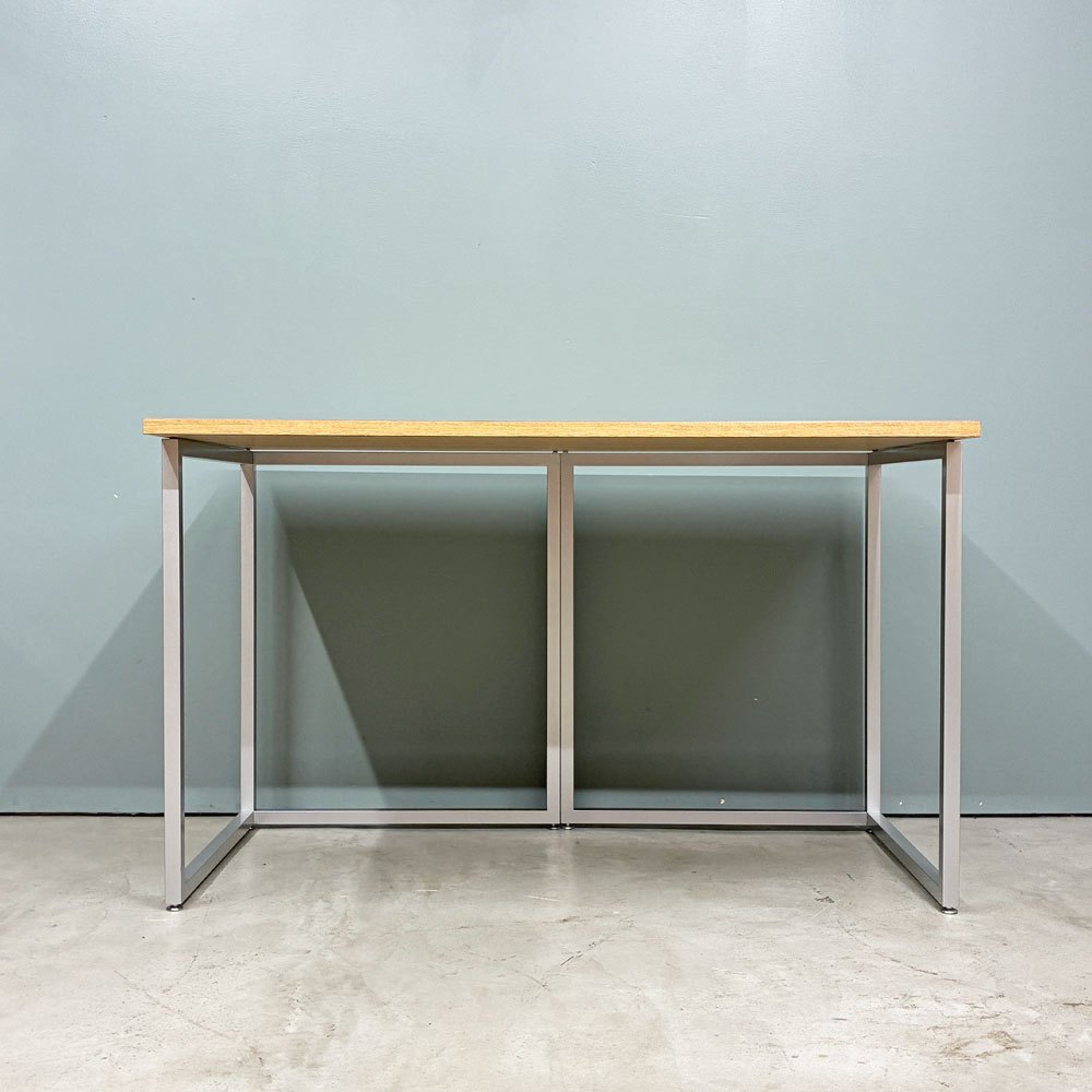 ビスレー BISLEY デスクプラン DESK PLAN Lフット ワーキングテーブル デスク オーク メラミン天板 スチール脚 W120cm イギリス ◎