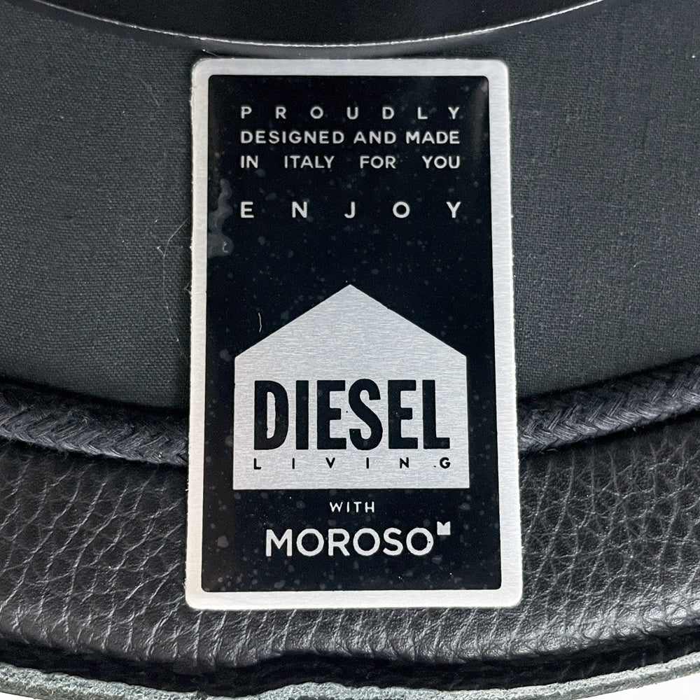 ディーゼルリビング DIESEL LIVING バー スタッド スツール Bar Stud Stool ブレイブマン ロゴエンボスモデル 本革 スチール 高さ63cm モローゾ MOROSO 非売品 B ●