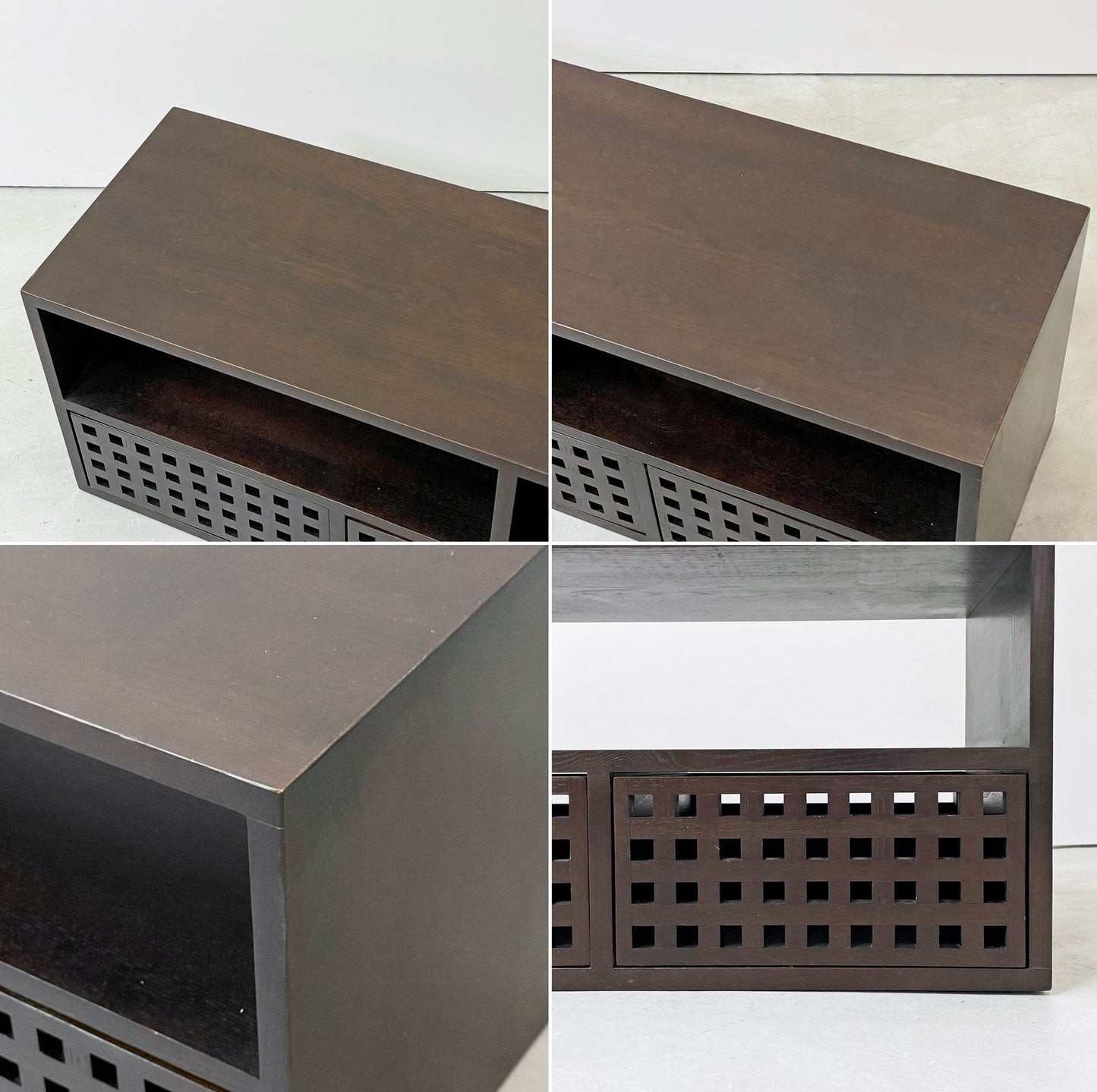 エーフラット a.flat キューブ Cube テレビボード AVボード アッシュ無垢材 引き出し3杯 W116cm アジアンモダンデザイン ●
