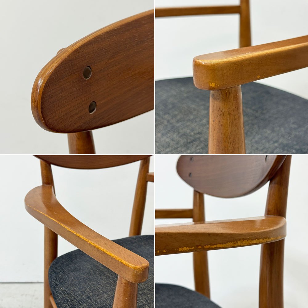 アクメファニチャー ACME Furniture トラッセル アームチェア TRESTLES ARM CHAIR ダイニングチェア ウォールナット ファブリックシート USビンテージスタイル●