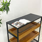 ジャーナルスタンダードファニチャー journal standard Furniture j.s.F サンク ワゴンラック SENS WAGON RACK 4段 スチール オーク材トレイ シェルフ キャスター付 W85cm 工業系 定価￥41,800- ●