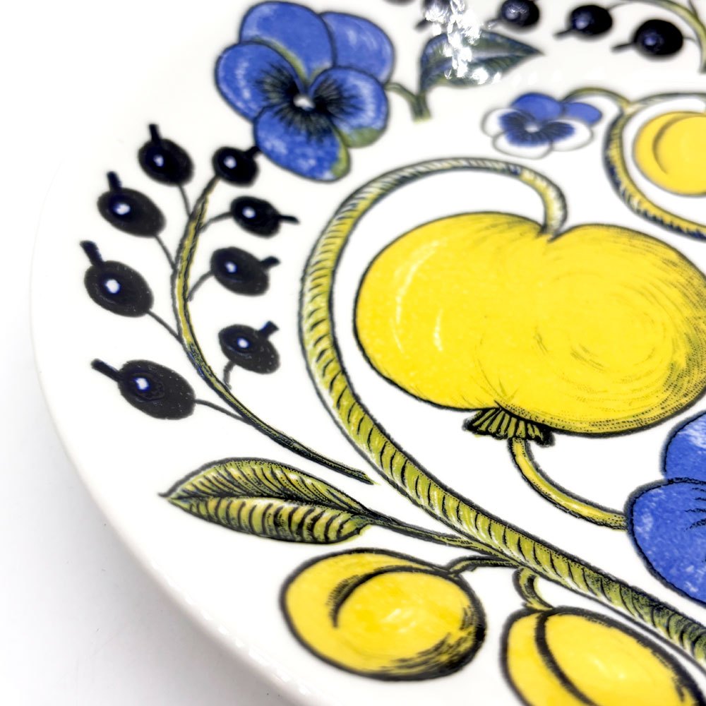 アラビア ARABIA パラティッシ PARATIISI オーバルプレート 23cm 1969-71年 初期ロゴ フィンランド ビンテージ 北欧食器 ●