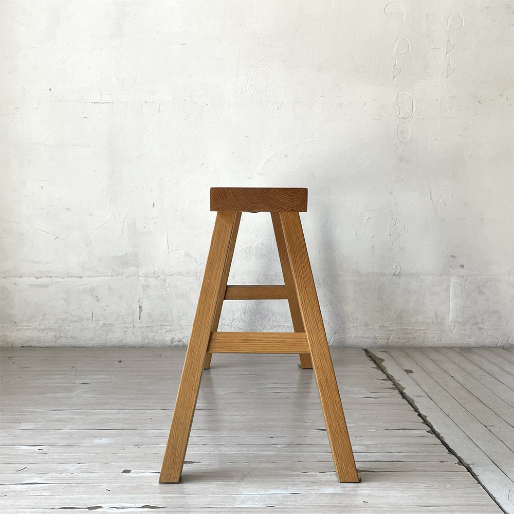 無印良品 MUJI 無垢材ベンチ オーク材 大サイズ W100cm 廃盤 ★