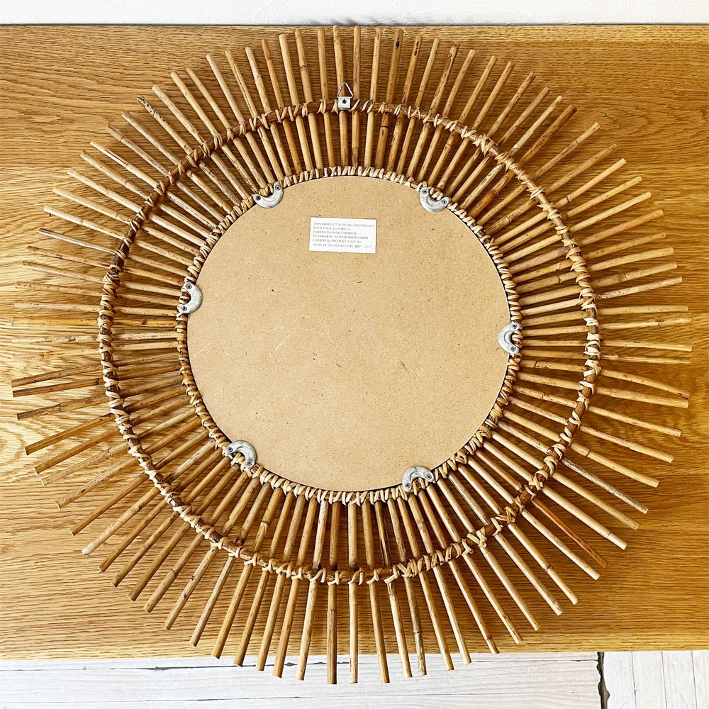 アクメファニチャー ACME Furniture NATURAL RATTAN MIRRORS L バンブー ミラー 壁掛け鏡 ラタン ★