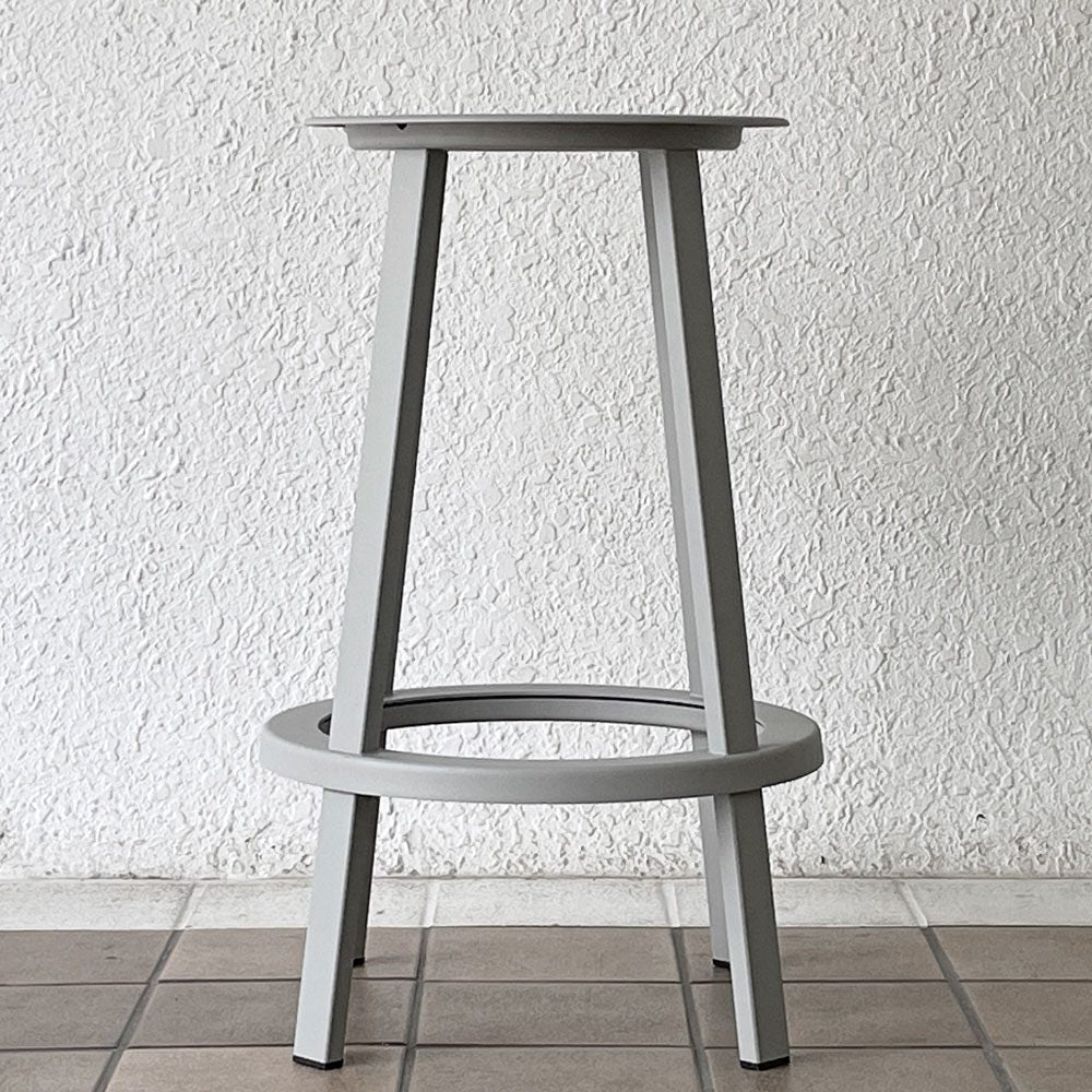 ヘイ HAY リボルバー バースツール ロー REVOLVER BAR STOOL LOW H65cm スカイグレー 回転式座面 レオン・ランズメイヤー デンマーク A ◇