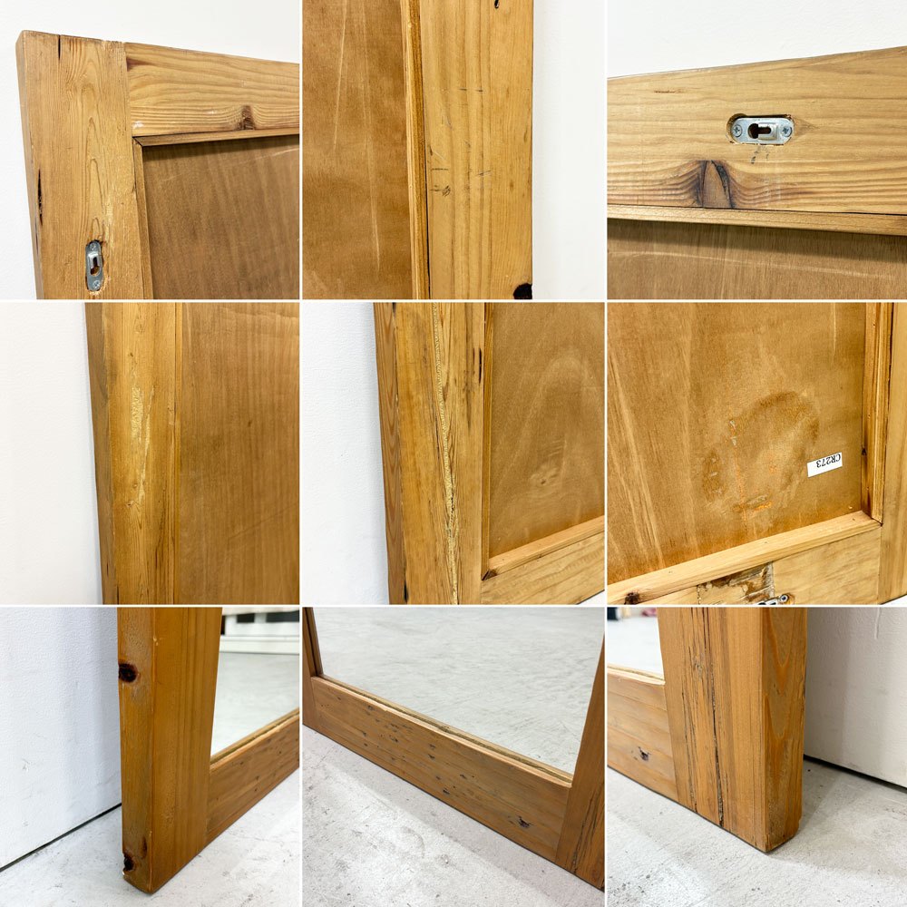 クラッシュゲート CRASH GATE ノットアンティークス Knot antiques オクトミラー 全身鏡 姿見 古材 ビンテージスタイル  H160cm 関家具 ●