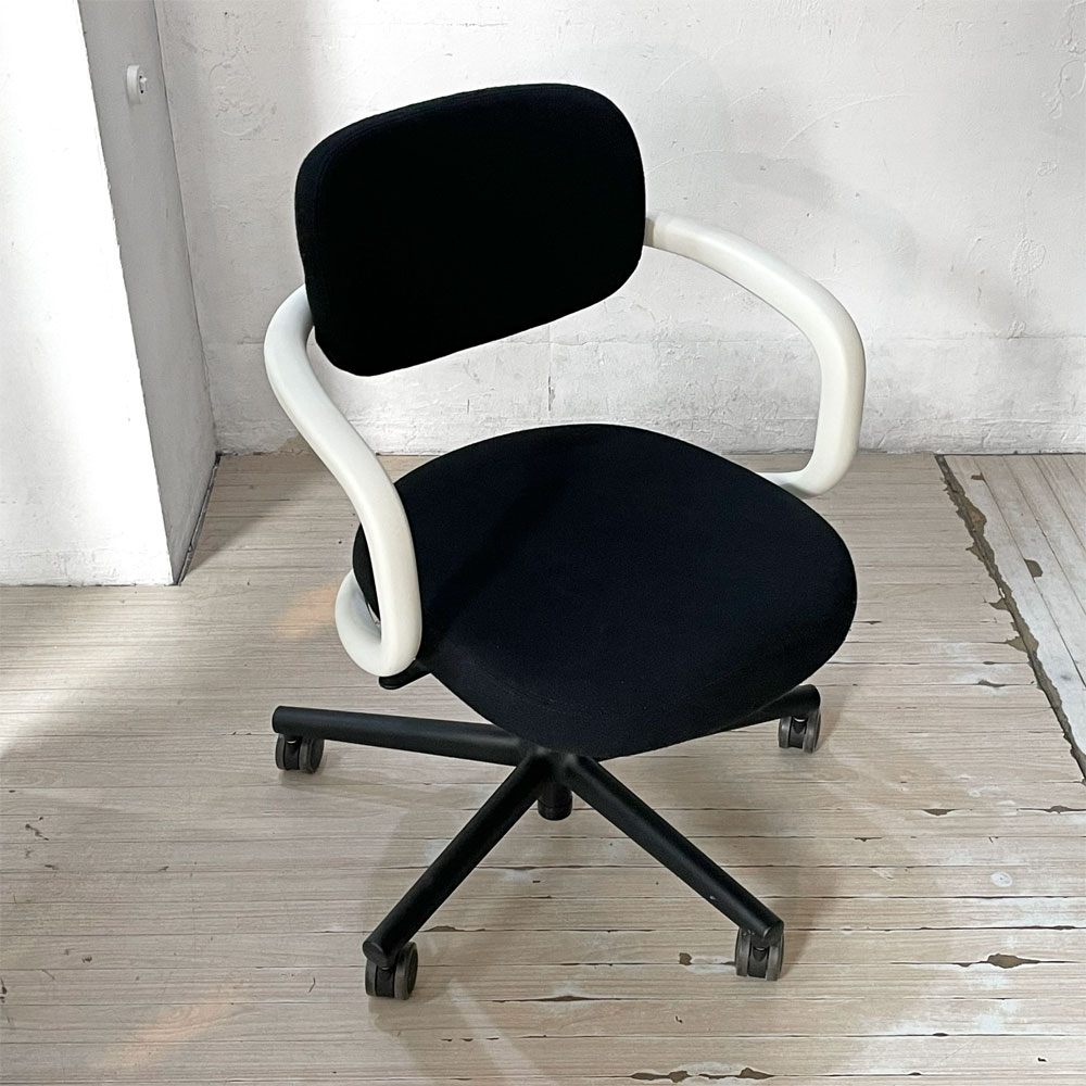 ヴィトラ vitra オールスター Allstar オフィスチェア デスクチェア ホワイト × ブラック ファブリック コンスタンチン・グルチッチ 参考定価￥163,900- ★