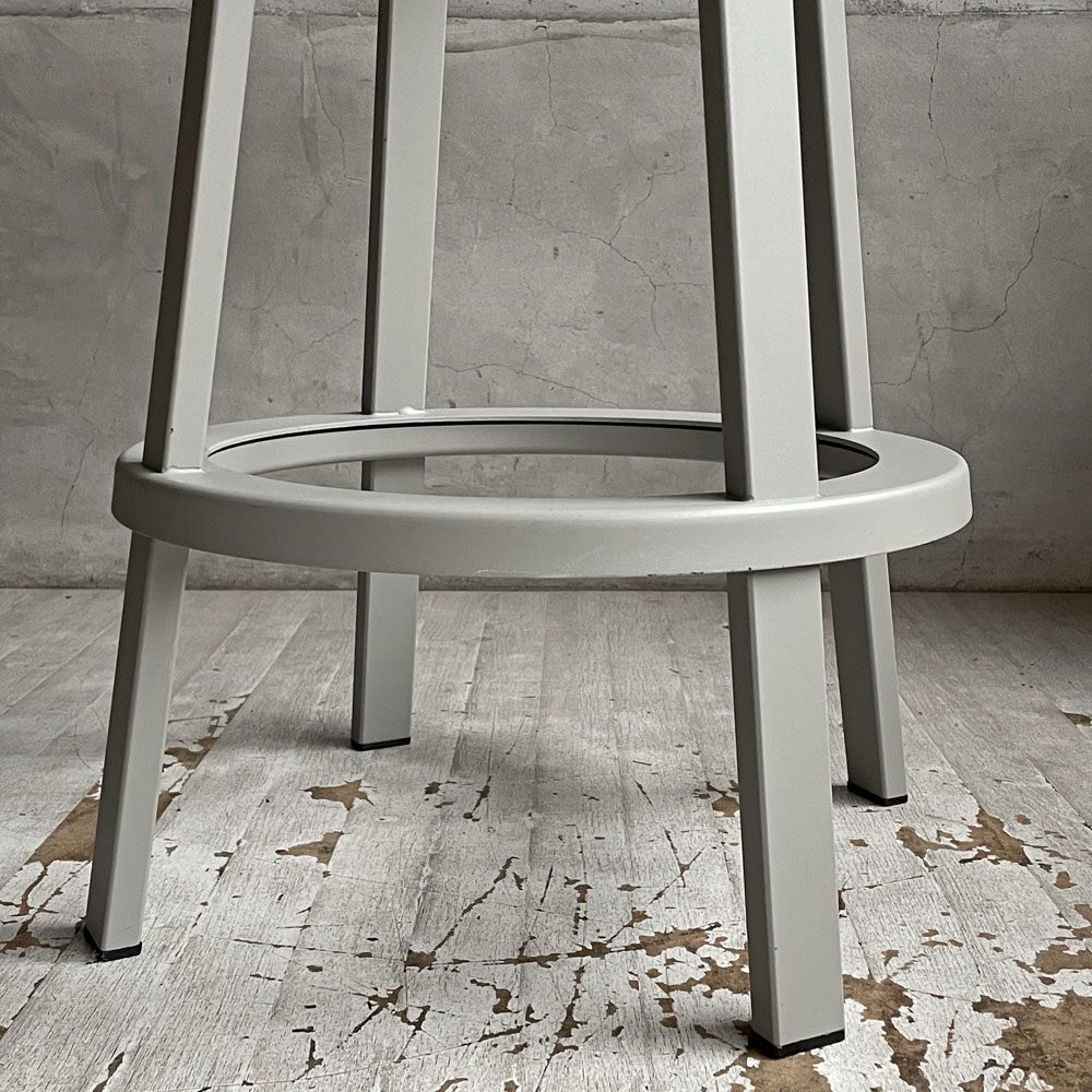 ヘイ HAY リボルバー バースツール ロー REVOLVER BAR STOOL LOW H65cm スカイグレー 回転式座面 レオン・ランズメイヤー デンマーク B ♪