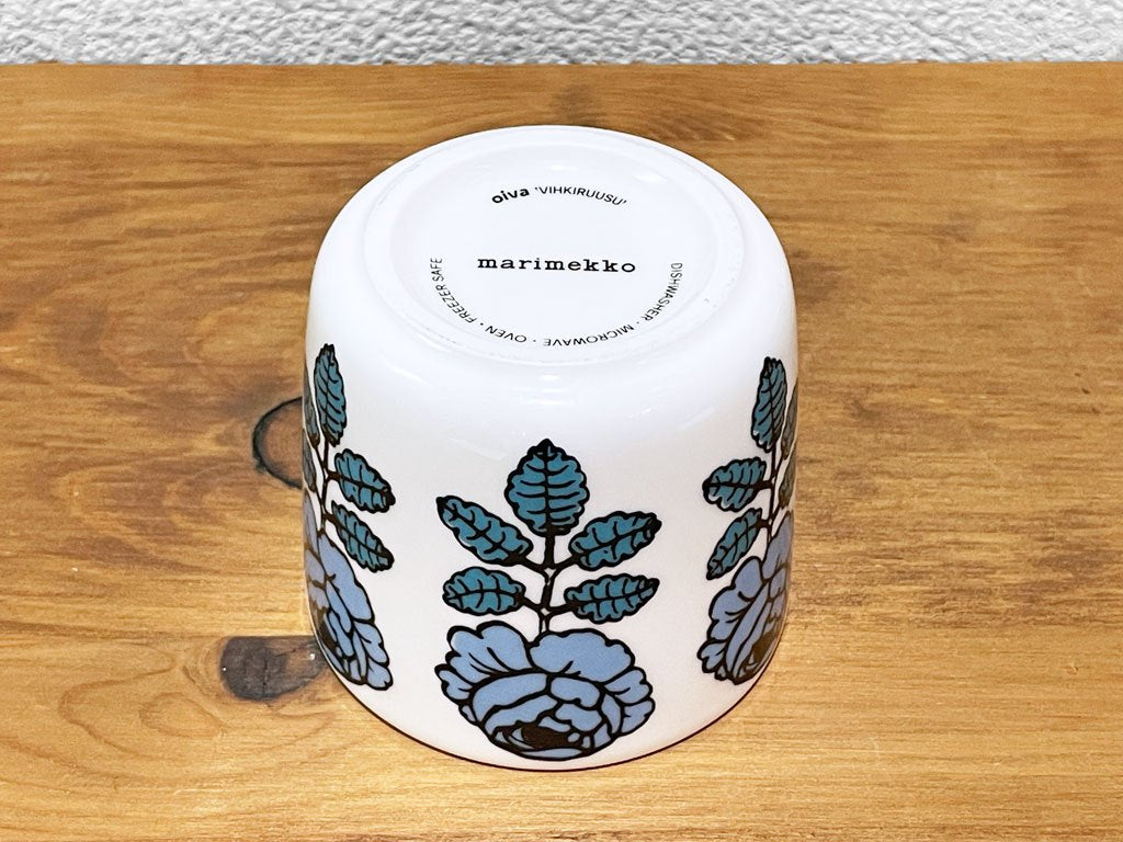 マリメッコ marimekko ヴィヒキルース VIHKIRUUSU ラテマグ ライトブルー マイヤ・イソラ Maija Isola 北欧食器 廃番 ◇